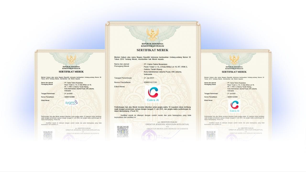 Cakra AI Secures Trademark Certification